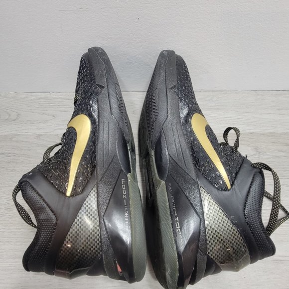 Nike Zoom Kobe 7 System Elite Away 2012 Size 9.5 BLACK AND GOLD main image 4